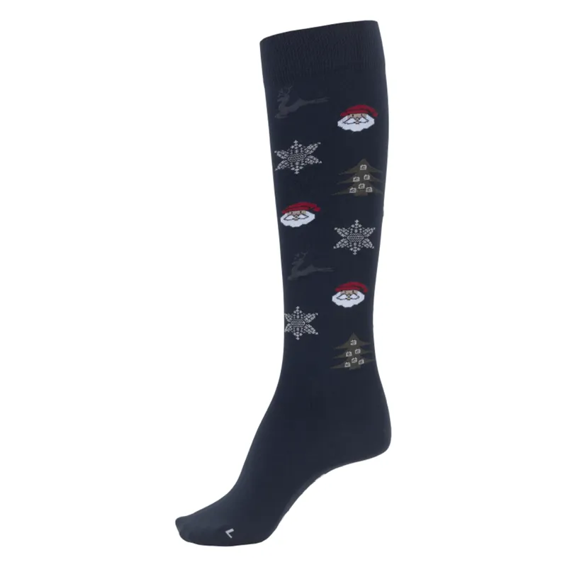 Cavallo Santa Ladies Functional Long Socks - Dark Blue
